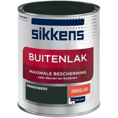 Sikkens Buitenlak Hoogglans - Monumentengroen Sikkens Buitenlak Hoogglans - Monumentengroen