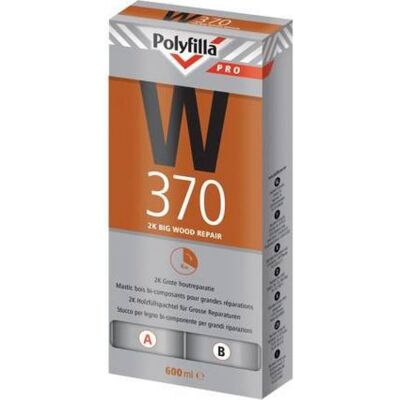 Polyfilla Pro W370 2K Grote Houtreparatiepasta - 600 ml 8710839111250 Verf Polyfilla Pro W370 2K Grote Houtreparatiepasta - 600 ml 8710839111250 Verf