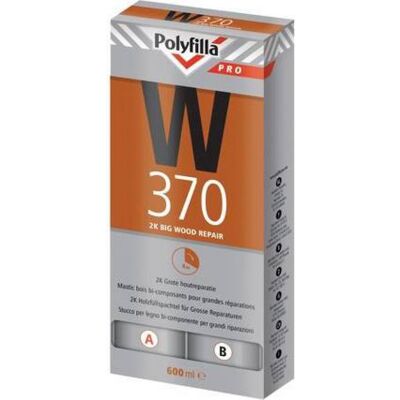 Polyfilla Pro W370 2K Grote Houtreparatiepasta - 600 ml Polyfilla Pro W370 2K Grote Houtreparatiepasta - 600 ml