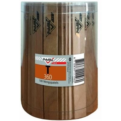 Polyfilla Pro T360 Mengspatels - 100 Stuks 8710839111960 Verf Polyfilla Pro T360 Mengspatels - 100 Stuks 8710839111960 Verf