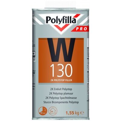 Polyfilla Pro W130 2K Polystop Plamuur - 1,55 kg 8710839114077 Verf Polyfilla Pro W130 2K Polystop Plamuur - 1,55 kg 8710839114077 Verf