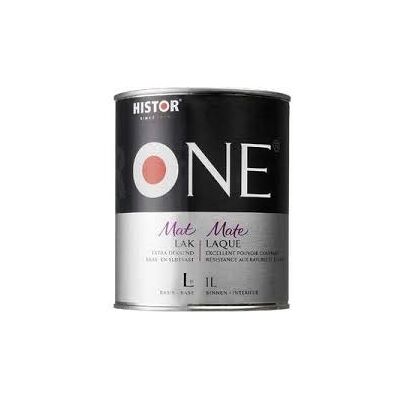 Histor One Lak Mat 2.5 liter - Wit 8716242712374 Verf Lakverf Binnen Histor One Lak Mat 2.5 liter - Wit 8716242712374 Verf Lakverf Binnen