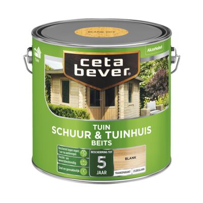 Cetabever Schuur en Tuinhuis Beits Transparant Zijdeglans - Blank Cetabever Schuur en Tuinhuis Beits Transparant Zijdeglans - Blank
