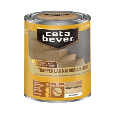 Cetabever Trappen Lak Natuurlijk Effect Mat - Blank - 0,75 liter Cetabever Trappen Lak Natuurlijk Effect Mat - Blank - 0,75 liter