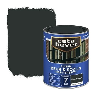 Cetabever Meesterbeits Deur en Kozijn Dekkend Zijdeglans - Grachtengroen - 0,75 liter Cetabever Meesterbeits Deur en Kozijn Dekkend Zijdeglans - Grachtengroen - 0,75 liter