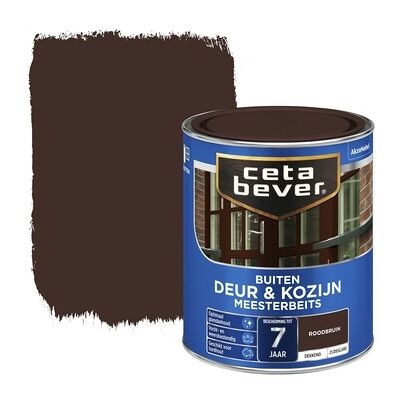 Cetabever Meesterbeits Deur en Kozijn Dekkend Zijdeglans - Roodbruin - 0,75 liter Cetabever Meesterbeits Deur en Kozijn Dekkend Zijdeglans - Roodbruin - 0,75 liter