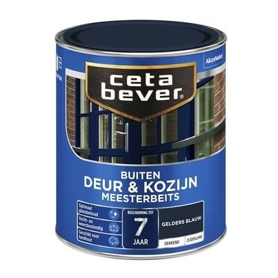Cetabever Meesterbeits Deur en Kozijn Dekkend Zijdeglans - Gelders Blauw - 0,75 liter Cetabever Meesterbeits Deur en Kozijn Dekkend Zijdeglans - Gelders Blauw - 0,75 liter