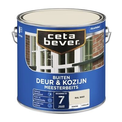 Cetabever Meesterbeits Deur en Kozijn Dekkend Zijdeglans - RAL 9001 Cetabever Meesterbeits Deur en Kozijn Dekkend Zijdeglans - RAL 9001