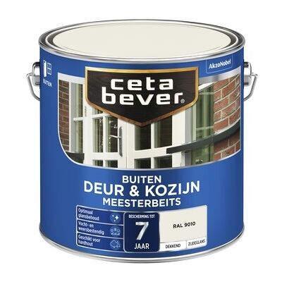 Cetabever Meesterbeits Deur en Kozijn Dekkend Zijdeglans - RAL 9010 Cetabever Meesterbeits Deur en Kozijn Dekkend Zijdeglans - RAL 9010