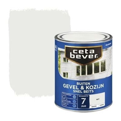 Cetabever Gevel en Kozijn Snel Beits Dekkend Zijdemat - Wit Cetabever Gevel en Kozijn Snel Beits Dekkend Zijdemat - Wit