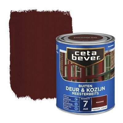 Cetabever Meesterbeits Deur en Kozijn Transparant Zijdeglans - Mahonie - 0,75 liter Cetabever Meesterbeits Deur en Kozijn Transparant Zijdeglans - Mahonie - 0,75 liter