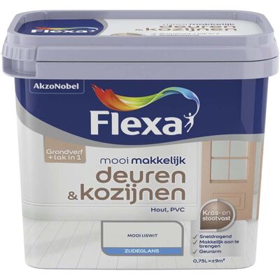 Flexa Mooi Makkelijk Deuren en Kozijnen - Fris Wit / RAL 9016 Flexa Mooi Makkelijk Deuren en Kozijnen - Fris Wit / RAL 9016