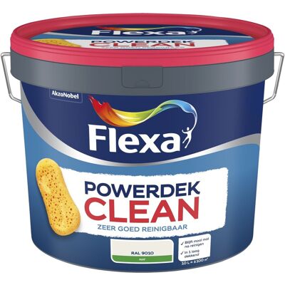 Flexa Powerdek Clean - RAL 9010 Flexa Powerdek Clean - RAL 9010
