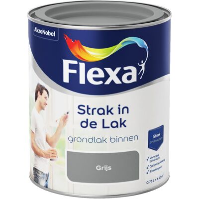 Flexa Strak in de Lak Grondlak Binnen - Grijs Flexa Strak in de Lak Grondlak Binnen - Grijs