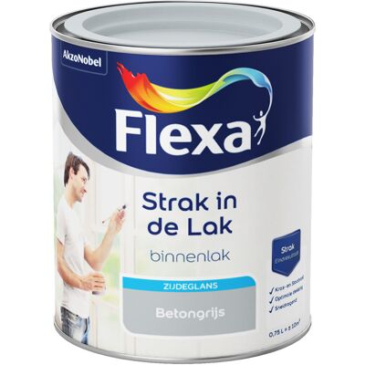 Flexa Strak in de Lak Binnenlak Zijdeglans - Betongrijs Flexa Strak in de Lak Binnenlak Zijdeglans - Betongrijs