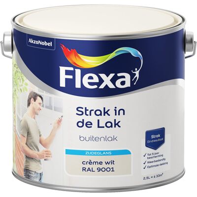 Flexa Strak in de Lak Buitenlak Zijdeglans - RAL 9001 Flexa Strak in de Lak Buitenlak Zijdeglans - RAL 9001