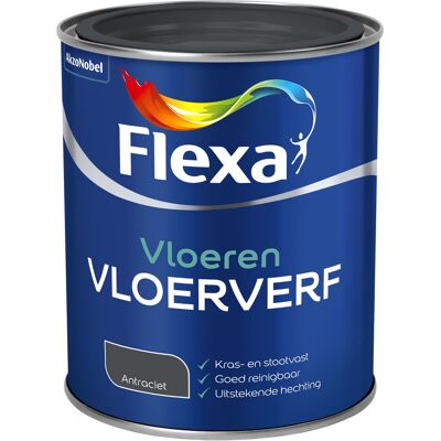 Flexa Vloerverf - Antraciet Flexa Vloerverf - Antraciet