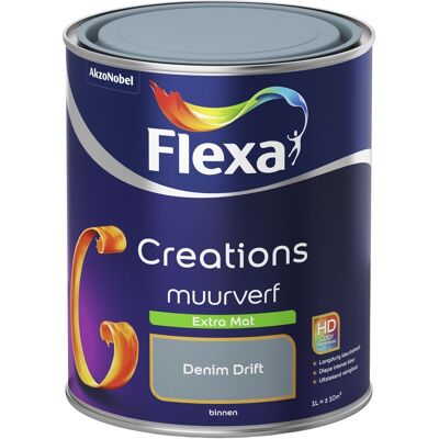Flexa Creations Muurverf Extra Mat - Denim Drift Flexa Creations Muurverf Extra Mat - Denim Drift