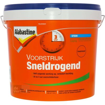 Alabastine Voorstrijk Sneldrogend - Transparant - 10 liter 8710839110499 Verf Alabastine Voorstrijk Sneldrogend - Transparant - 10 liter 8710839110499 Verf