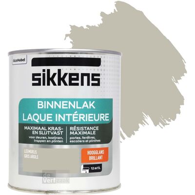 Sikkens Binnenlak Hoogglans - Leemgrijs Sikkens Binnenlak Hoogglans - Leemgrijs