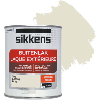 Sikkens Buitenlak Hoogglans - RAL 9001 Sikkens Buitenlak Hoogglans - RAL 9001