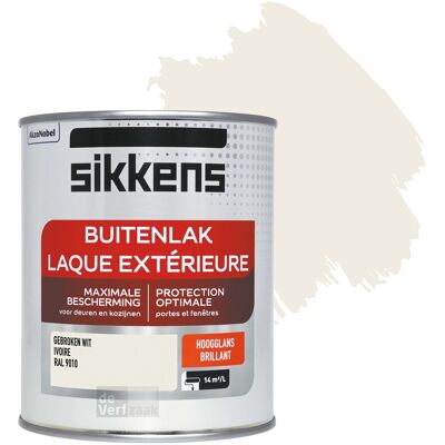 Sikkens Buitenlak Hoogglans - RAL 9010 Sikkens Buitenlak Hoogglans - RAL 9010
