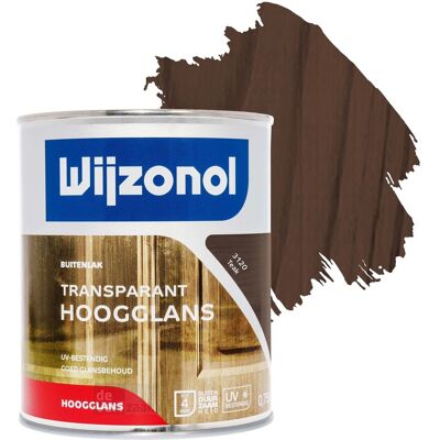 Wijzonol Transparant Hoogglanslak 750 ml 3120 Teak Wijzonol Transparant Hoogglanslak 750 ml 3120 Teak