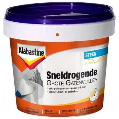 Alabastine Sneldrogende Grote Gatenvuller - 500 gram 2x 500 ml Alabastine Sneldrogende Grote Gatenvuller - 500 gram 2x 500 ml