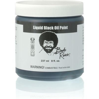 Bob Ross Liquid Black - 237 ml 4001128150130 Verf Bob Ross Liquid Black - 237 ml 4001128150130 Verf