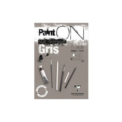 Clairefontaine PaintOn Mixed Media Papier - 250 gr - A3 - Grijs 3329689758116 Verf Clairefontaine PaintOn Mixed Media Papier - 250 gr - A3 - Grijs 3329689758116 Verf