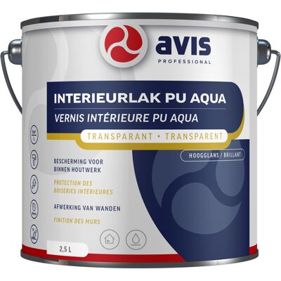 Avis Aqua PU Lak Hoogglans 8712576109309 Verf Lakverf Binnen Avis Aqua PU Lak Hoogglans 8712576109309 Verf Lakverf Binnen
