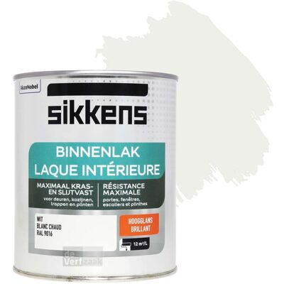 Sikkens Binnenlak Hoogglans - RAL9016 Sikkens Binnenlak Hoogglans - RAL9016