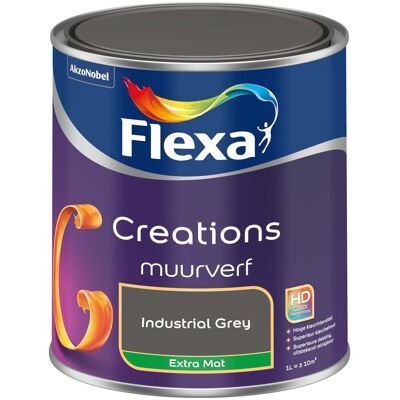 Flexa Creations Muurverf Extra Mat - Industrial Grey Flexa Creations Muurverf Extra Mat - Industrial Grey