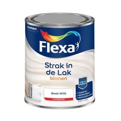 Flexa Strak in de Lak Hoogglans - 1 Liter - Kleur 8711113110501 Verf Flexa Strak in de Lak Hoogglans - 1 Liter - Kleur 8711113110501 Verf