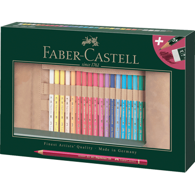 Faber Castell Polychromos - set 30 stuks in roletui 4005401100300 Verf Faber Castell Polychromos - set 30 stuks in roletui 4005401100300 Verf