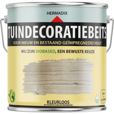 Hermadix Tuindecoratiebeits Transparant - 2,5 liter Hermadix Tuindecoratiebeits Transparant - 2,5 liter