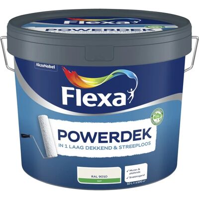 Flexa Powerdek Muren & Plafonds - RAL 9010 Flexa Powerdek Muren & Plafonds - RAL 9010