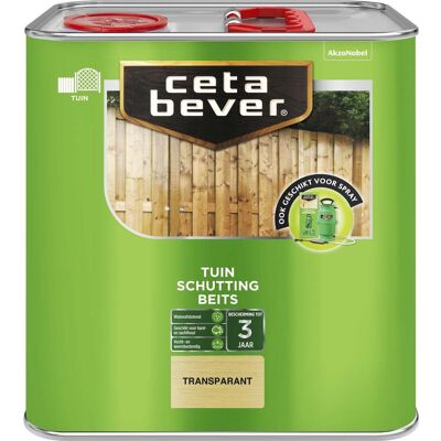 Cetabever Schuttingbeits Zijdeglans - Transparant - 2,5 liter Cetabever Schuttingbeits Zijdeglans - Transparant - 2,5 liter