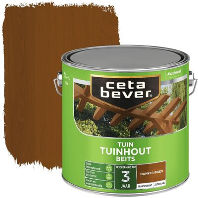 Cetabever Tuinhout Beits Transparant Zijdeglans - Donker Eiken 8711113126199 Verf Cetabever Tuinhout Beits Transparant Zijdeglans - Donker Eiken 8711113126199 Verf