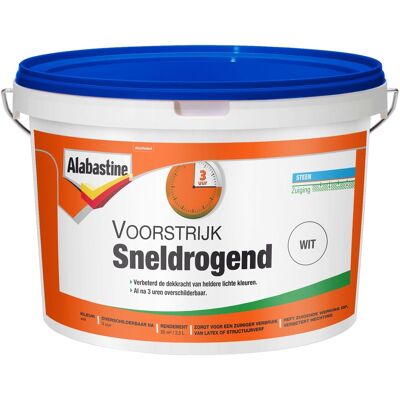 Alabastine Voorstrijk Sneldrogend - Wit Alabastine Voorstrijk Sneldrogend - Wit