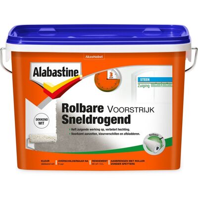 Alabastine Rolbare Voorstrijk Sneldrogend - Wit Alabastine Rolbare Voorstrijk Sneldrogend - Wit