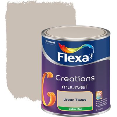 Flexa Creations Muurverf Extra Mat - Urban Taupe Flexa Creations Muurverf Extra Mat - Urban Taupe