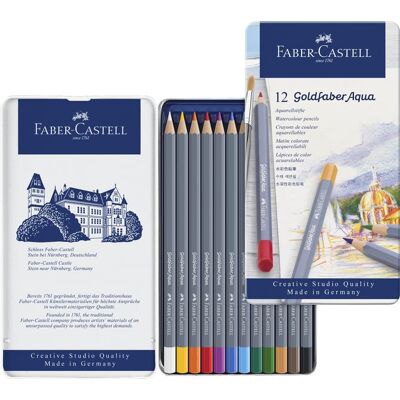Faber Castell Goldfaber Aquarelpotlood - set 12 stuks 4005401146483 Verf Faber Castell Goldfaber Aquarelpotlood - set 12 stuks 4005401146483 Verf