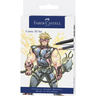 Faber Castell Pitt Artist Pen Comic 3D set 11-delig 4005402671915 Verf Faber Castell Pitt Artist Pen Comic 3D set 11-delig 4005402671915 Verf