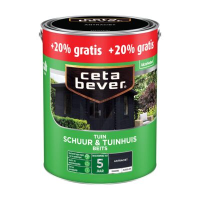 Cetabever Schuur en Tuinhuis Beits Dekkend Zijdeglans - Antraciet 8711113128100 Verf Cetabever Schuur en Tuinhuis Beits Dekkend Zijdeglans - Antraciet 8711113128100 Verf