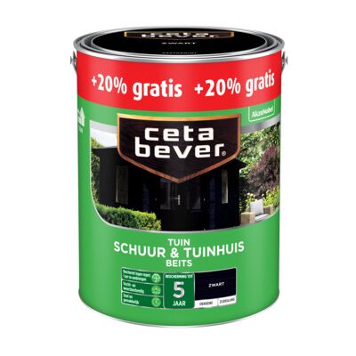 Cetabever Schuur en Tuinhuis Beits Dekkend Zijdeglans - Zwart 8711113128070 Verf Cetabever Schuur en Tuinhuis Beits Dekkend Zijdeglans - Zwart 8711113128070 Verf