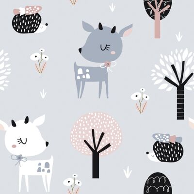 Noordwand Kids Walls Behang met hertjes en egels - 45831 4001860458310 Behang Noordwand Kids Walls Behang met hertjes en egels - 45831 4001860458310 Behang