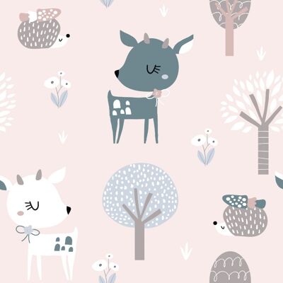 Noordwand Kids Walls Behang met hertjes en egels - 45836 4001860458365 Behang Noordwand Kids Walls Behang met hertjes en egels - 45836 4001860458365 Behang