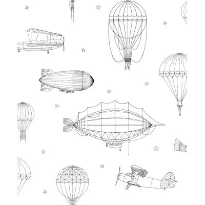Noordwand Kids Walls Behang met zeppelins en parachutes - 45827 4001860458273 Behang Noordwand Kids Walls Behang met zeppelins en parachutes - 45827 4001860458273 Behang