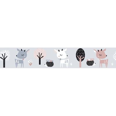 Noordwand Kids Walls Behangrand met hertjes en egels - 45832 4001860458327 Behang Noordwand Kids Walls Behangrand met hertjes en egels - 45832 4001860458327 Behang